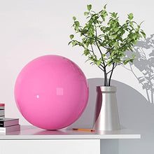 DULAI Mirror Finish Garden Ball,Gazing Balls, Stainless Steel Hollow Pink Ball,Hanging Hollow Balls for Stage and Wedding Decorations (Color : Pink) (Color : Pink, Size : 380mm)