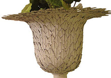 MY SWANKY HOME Ornate White Iron Scroll Wall Mounted Planter Flower Urn Bracket Outdoor Metal