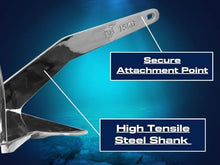 MarineNow AISI 316 Stainless Steel Next-Gen Shovel Scoop Anchor with Roll Bar 44 lb/20 kg