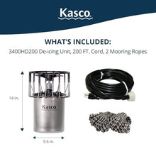 Kasco 3/4HP Lake & Pond De-icer, 240V, 200ft Power Cord