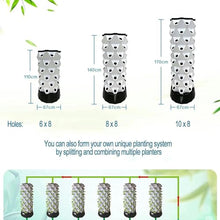 RWGOVLU Hydroponic Tower Self-Watering Growing System, 48/64/80 Plants Sites Indoor Vertical Gardening Grow Kit, Farm Greenhouse Hydroponic Grow System with Water Pump, Net Pots,8floors//1pc