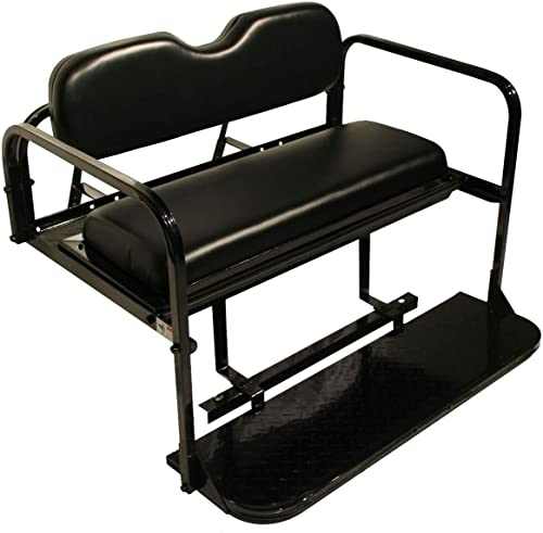 Performance Plus Carts Yamaha Golf Cart Flip Folding Rear Seat Kit Black