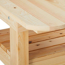 Primo 600 Cypress Wood Table for Primo Oval XL Grill, 4 Wheels