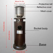 DECORN Propane Patio Heater Gas Patio Heater Floor-Standing Outdoor Heater Suitable for Balcony,Veranda,BBQ Party, Residential or Commercial Use