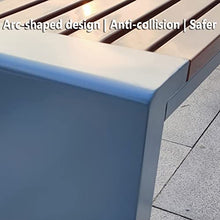 Outdoor Park Backless Bench Patio Seating, Terrace Porch Courtyard Garden Backless Bench, Weatherproof Heavy Bench, 2-6 Seats (Size : 40X45X220CM)