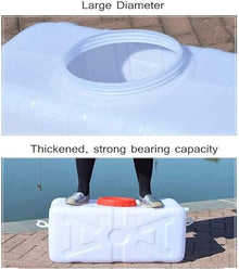 DIROVO Rain Barrels Plastic Water Storage Tank 25L/50L/75L/110L/150L/200L/340L Emergency Camping and Hiking Multifunctional(340L)