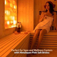 ZK Bulk Pack of 500 Himalayan Salt Tiles 8"x4"x1" Sauna Walls–