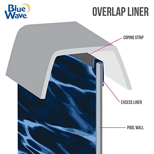 Blue Wave NL507-20 Standard Gauge Evening Bay Round Overlap Steel Wall Swimming Pool Liner