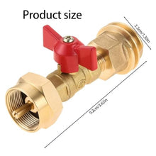 Whoasyst 20lb to 1lb Cylinder Converter Refill Adapter with Switches for Barbecue Grills Outdoor Cooking Camping Accessory Quick Connecting Cylinder Gate
