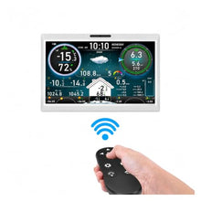 Outdoor Rain Gauge, 10.1 Inch TFT WiFi Weather Station WS1006-white