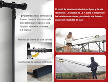 SHENGSHIYU Solar Panel Cleaning Brush,Automatic Outdoor Window Glass Solar,Electric Water Fed Kit,Extendable Water Fed Pool Cleaning Brush and Other Cleaning Activities with Telescopic Pole 3.5m