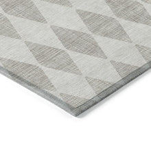HomeRoots 9' x 12' Beige Geometric Washable Non-Skid Indoor Outdoor Area Rug