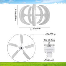 TYUXUAN 16000W,20000W 5-Blade Vertical Axis Wind Turbines Generator Kit