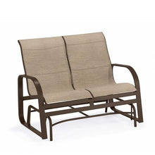 Winston Seagrove II Sling Glider Loveseat Java/Pueblo Dune