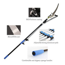 7.2M/24FT Telescopic Pole Saws, Professional Telescopic Tree Pruner Pole Height Extendable Pruning Saw Gardening Landscaping Branch Saw Loppers Trimmer Tools