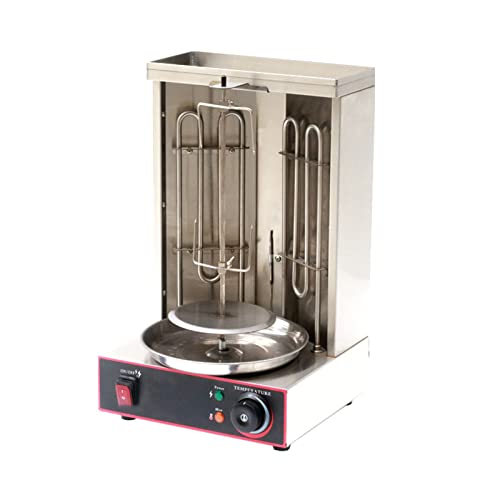 KnoRRs Electric Vertical Broiler, Rotisserie Grills Small Oven Gas Turkish Barbecue 360°Automatic Rotating Grill Universal Kebab Machine for Chicken,Turkey BBQ Grill for Home Party Garden (Full el