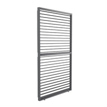 ALEKO Aluminum Pergola Privacy Wall Panel for ALEKO Titan 12x16 Pergolas, Adjustable Louvered Privacy Screen, Powder-Coated Aluminum Alloy Construction, Dark Gray