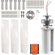 MazmornFly 3000W Garden Vertical Wind Turbine Generator Kit, Three-Phase AC Vertical Wind 12V 24V 48V 220V Wind Turbine with MPPT Controller for Home Industrial Energy Equipment 220V