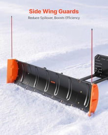VEVOR Snow Plow Kit 43 in/60 in Width Adjustable Plow Attachment Side Wings