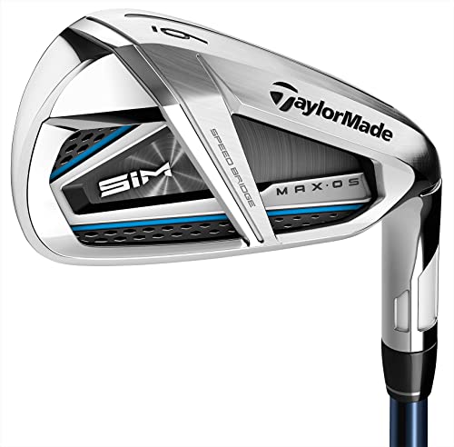 TaylorMade SIM MAX OS Irons Graphite Shaft Fujikura Ventus Blue Senior Flex