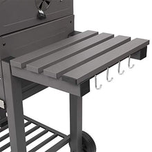 Belovedkai BBQ Charcoal Grill,Portable Barbecue Grill with Thermometer, Ash Tray, Air Outlet,Wheels,for Outdoor Picnic, Camping, Patio Backyard Balcony Cooking, Black
