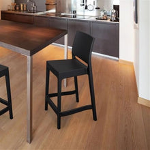 Compamia Siesta Maya Resin 25.6" Counter Stool in Black (Set of 2)