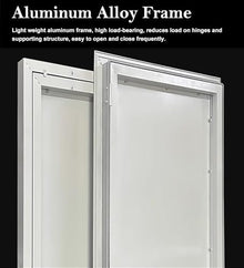 Innovz Outdoor Access Panel Attic Crawl Space Access Door, Soundproof Aluminum Honeycomb Panel Access Hatch, Celling or Wall Hole Cover Flush Mount(16x40in(41x102cm))