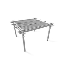 Vita Camelot 12' x 12' Adjustable Louvered Vinyl Pergola White