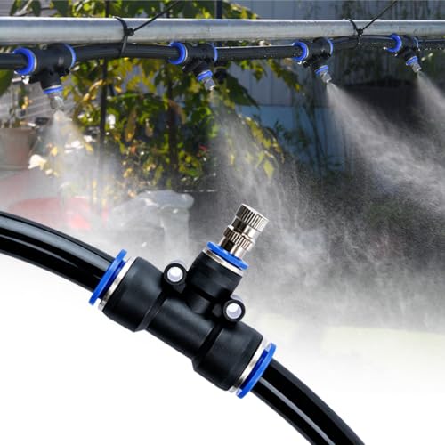 Yard Garden Watering System with Sprinkler Emitters