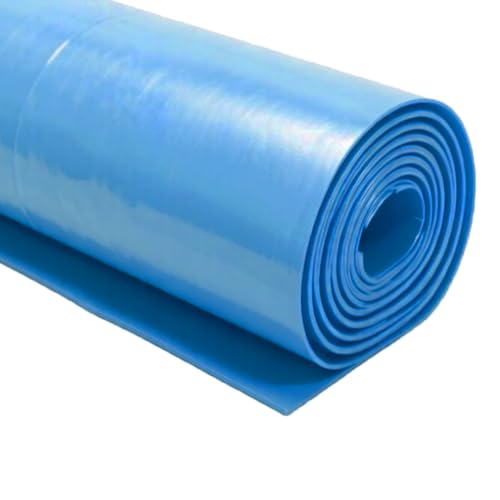 Liyadolaam Pond Liners Fish Safe Blue HDPE Flexible Fish Pond Membrane for Koi Ponds Outdoor Ponds Garden Fountain Waterfall - Easy to Cut and Tear Resistant(32.8x49.2ft)