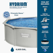Bestway Hydrium 15' x 48" Steel Side Wall Above Ground Pool with Pump