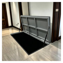 ERRULAN Outdoor Floor Mount Crawl Space Access Door, Waterproof Seamless Discreet Basement Entry Doors, Heavy Duty Hidden Cellar Hatch with Suction Cups(Black,LXW 183x66cm/72x26in)