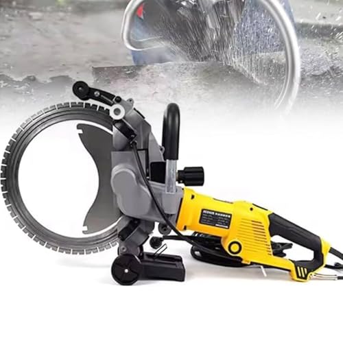 Electric Chainsaw,Handheld Wall Cutter Concrete Ring Saw, High-Power Toroidal Concrete Saw,with Water Fed Dust Suppression (Ac8600)