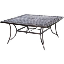 CAMBRIDGE Seasons 9-Piece Outdoor Dining Set with 8 Swivel Chairs and 60x60 Table Red