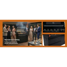 6-Burner Stainless Steel Gas Grill, Outdoor Kitchen BBQ Grill with Electronic Ignition & Marble Countertops, Propane Cooking Grill with Storage Drawers for Backyard Patio Entertaining