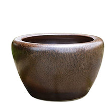 Outdoor Indoor Garden Plant Pots Ceramic Courtyard Large Cylinder Retro Potted Flower Pot Ceramic Flower Pot with Drainage Hole Extra Large Flower Pot Planting Pot (Color : C, Size : 3X-Large)