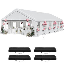 YITAHOME 20x40 ft Heavy Duty Party Tent with Removable Sidewalls White
