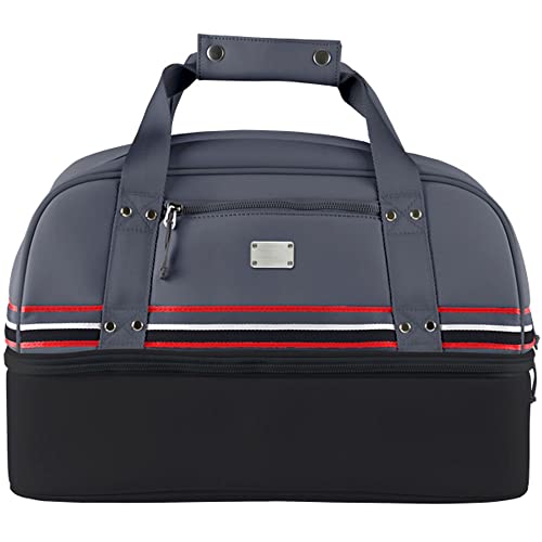Sun Mountain Mid-Stripe Boston Bag Black/Gunmetal/Red