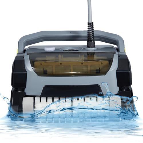 PioneerWorks Robotic Pool Vacuum Cleaner 130W Wall Climbing Gray