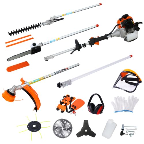 10 in 1 Multi-Functional Trimming Tool,Hedge Trimmer, Grass Trimmer,Orange