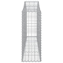 Arched Gabion Baskets 4 Pcs Galvanized Iron White Black Other