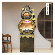Outdoor Water Fountain Floor-Standing Water Fountain, Gourd, Indoor Office Relaxation(Large)