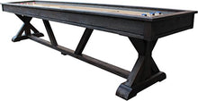 Playcraft Brazos River 12' Weathered Black Pro-Style Shuffleboard Table Black