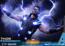 Hot Toys Marvel Avengers Infinity War Thor 1/6 Scale Action Figure Metallic Silver and Light Blue