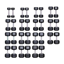 REP Rubber Hex Dumbbell Set 5-75 lb Low Odor Set B