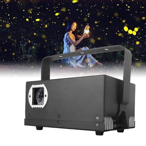 XIVUIFOI Garden Lights,Dynamic Breathing Firefly Projector Lamp,Christmas Garden Light Projector w/Control Panel,Firefly Lighting Projector,Adjustable Speed Star Lights (Colorful_25w)