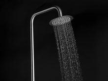 Wayime 87" Separable&Composable Free-standing Brushed Stainless Steel 304 Rainfall Outdoor Shower with DOE Certificate
