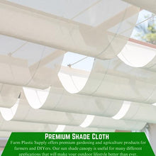 Farm Plastic Supply White Shade Cloth 50% Mesh Fabric 20' x 200'