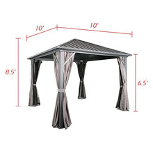 Patio Tree 10' x 10' Hardtop Gazebo Gray