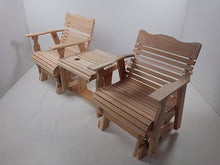 Kilmer Creek 6 Foot Natural Cedar Settee Glider, Amish Crafted